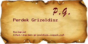 Perdek Grizeldisz névjegykártya
